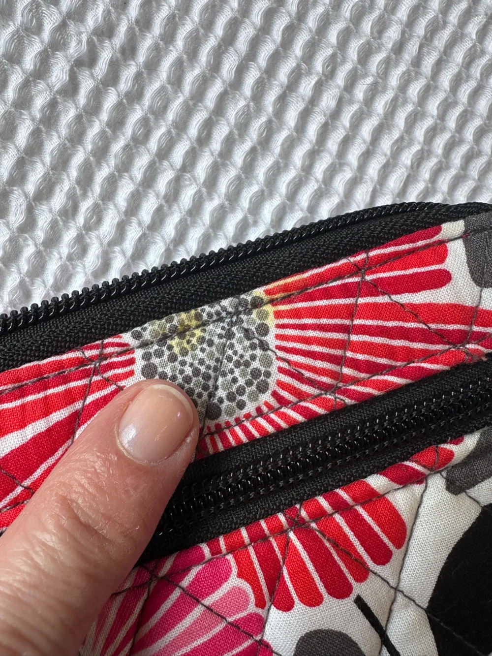 Vera Bradley Cherry Blossom Quilted Wallet & Coin Case Set